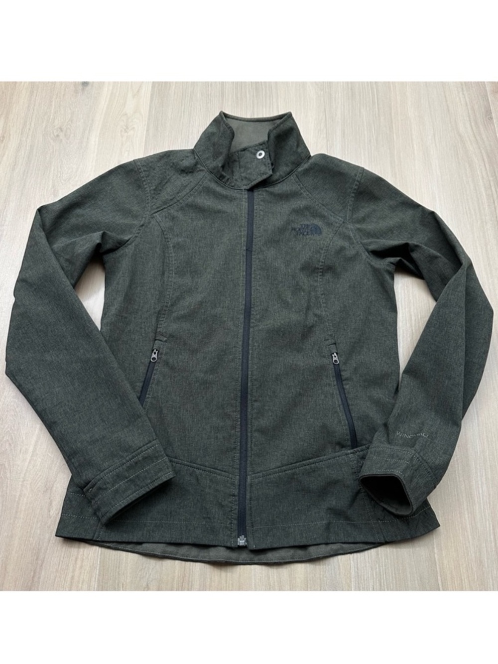 North Face Jacket Womens SMALL Calentito 2 Windwall Soft Shell Gorpcore Green